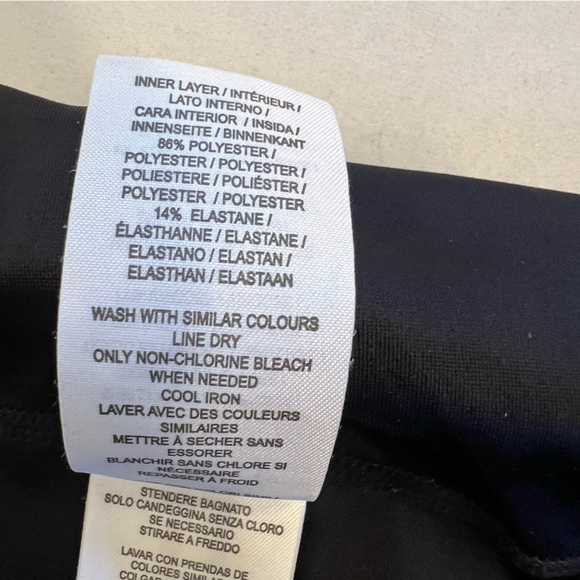 Lyssé Pull On Black Weave Knee Length Skirt High Quality Stretch Large Petite - Picture 7 of 10